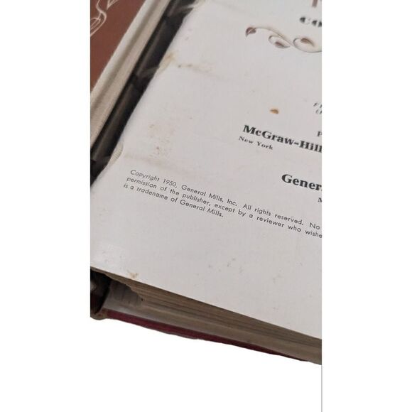 Betty Crocker Picture Cookbook Antique Vintage 1950 Binder - Picture 3 of 5